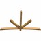 Ekena Millwork Alberta Rough Sawn Timber Gable Bracket, Western Red Cedar, 96"W x 60"H x 4"D x 4"F, 15/12 Pitch GBW096X60X0404ALB00RWR - alternate 2